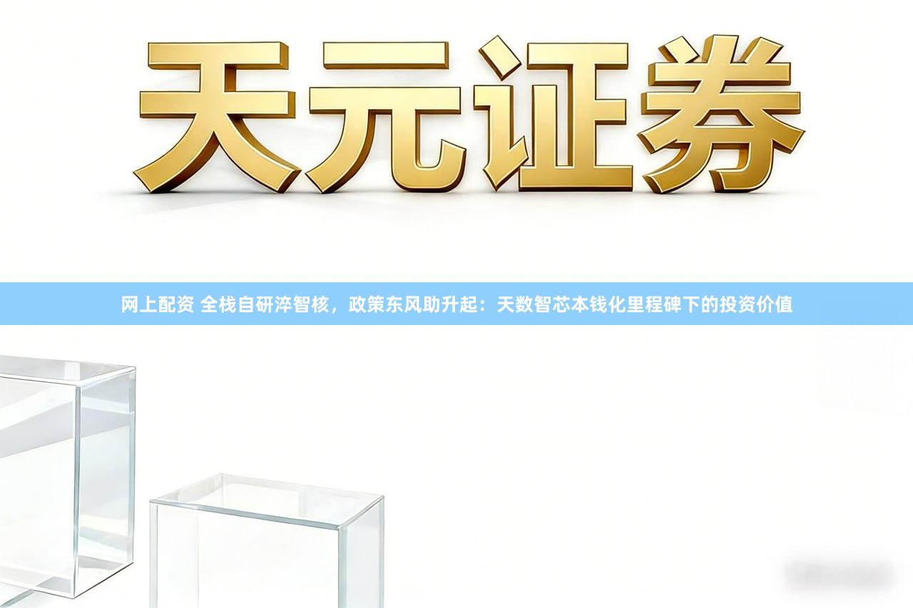 网上配资 全栈自研淬智核，政策东风助升起：天数智芯本钱化里程碑下的投资价值