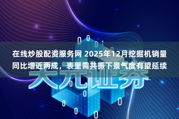 在线炒股配资服务网 2025年12月挖掘机销量同比增近两成，表里需共振下景气度有望延续